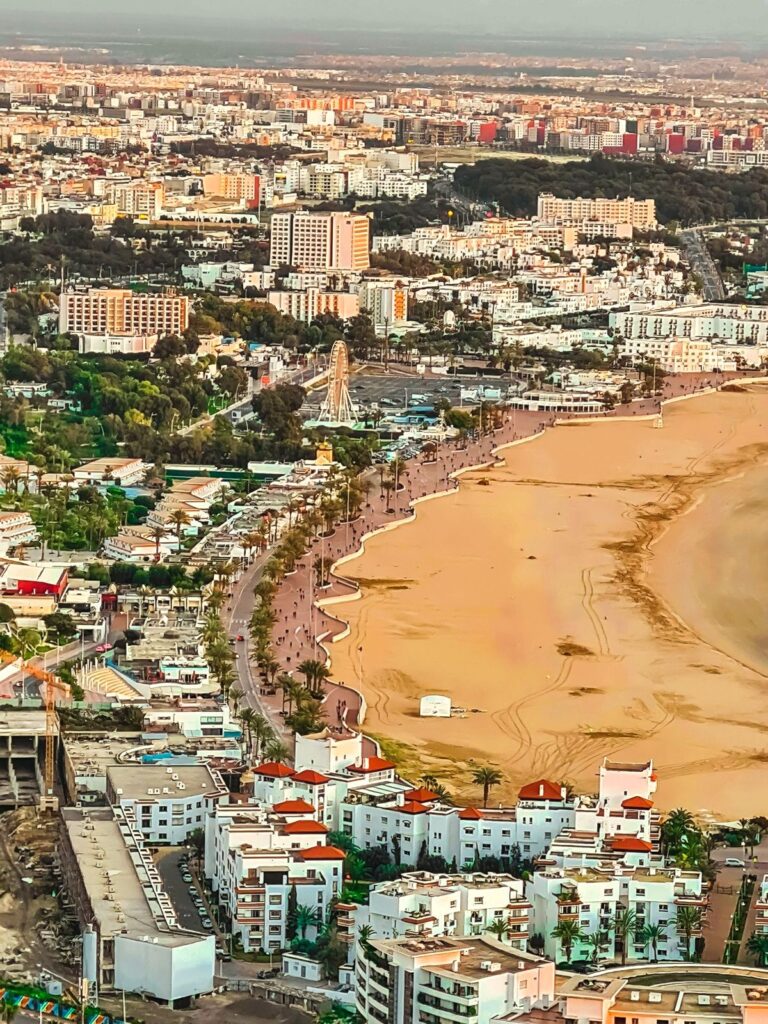 Agadir beach and bay, Morocco