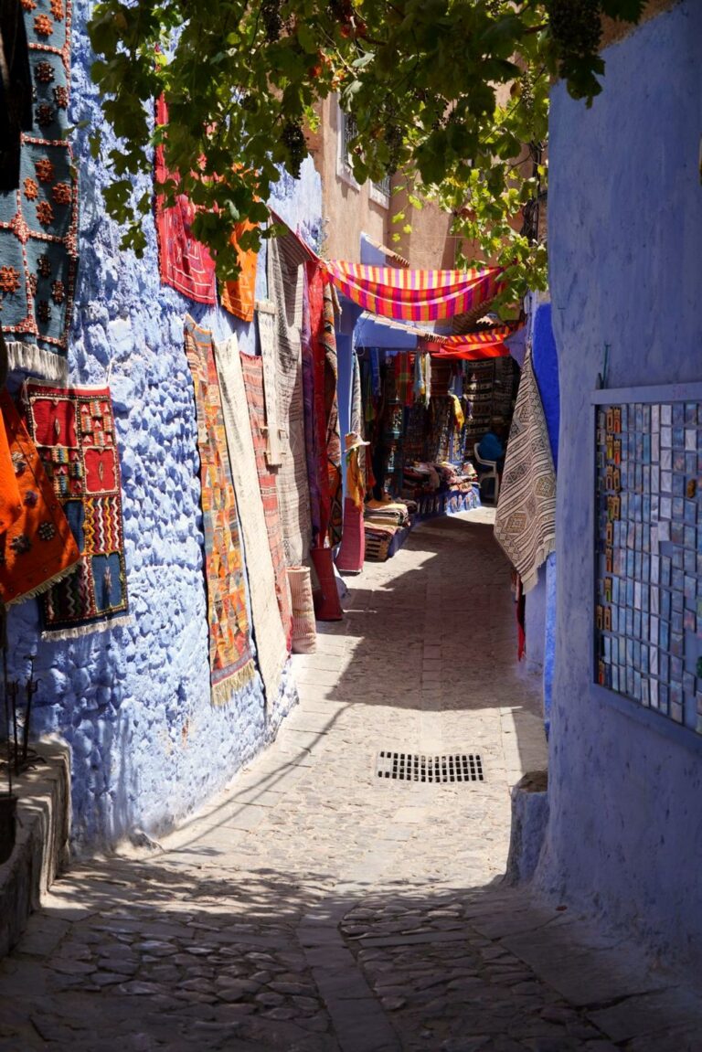 Blue streets of Chefchaouen, the blue city of Morocco