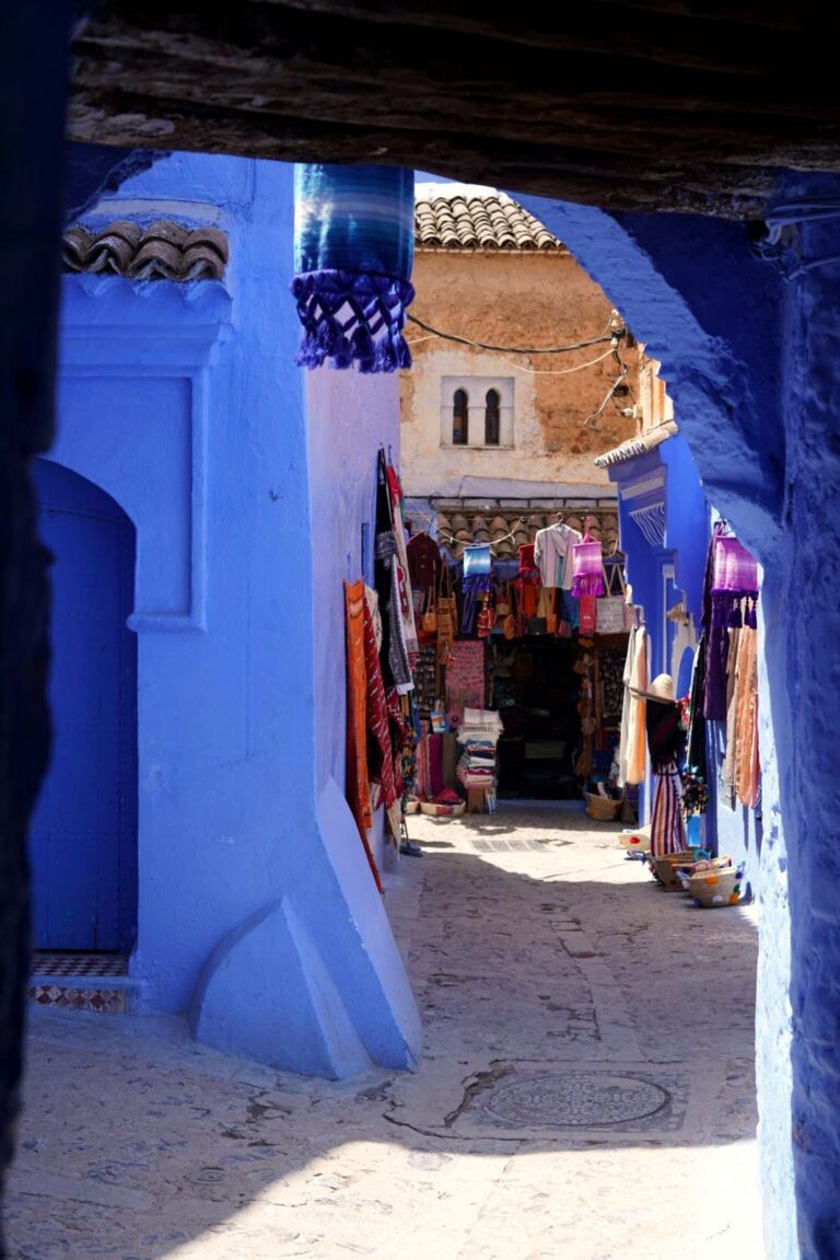 Blue streets of Chefchaouen, the blue city of Morocco