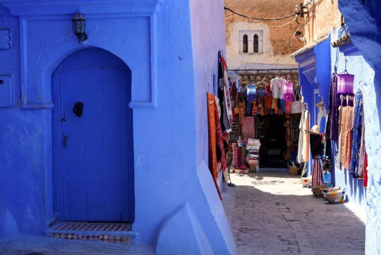 Blue streets of Chefchaouen, the blue city of Morocco