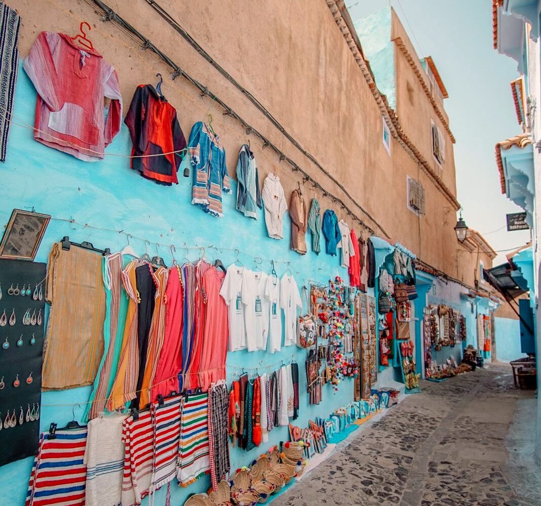 Blue streets of Chefchaouen, the blue city of Morocco