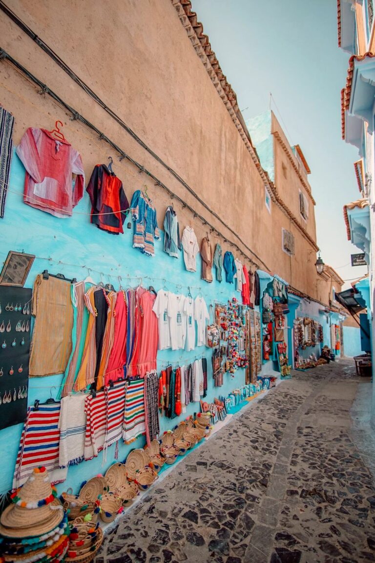 Blue streets of Chefchaouen, the blue city of Morocco