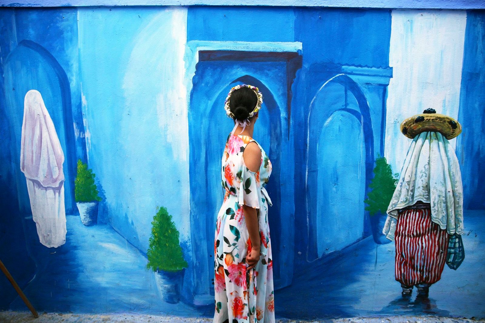 Blue streets of Chefchaouen, the blue city of Morocco