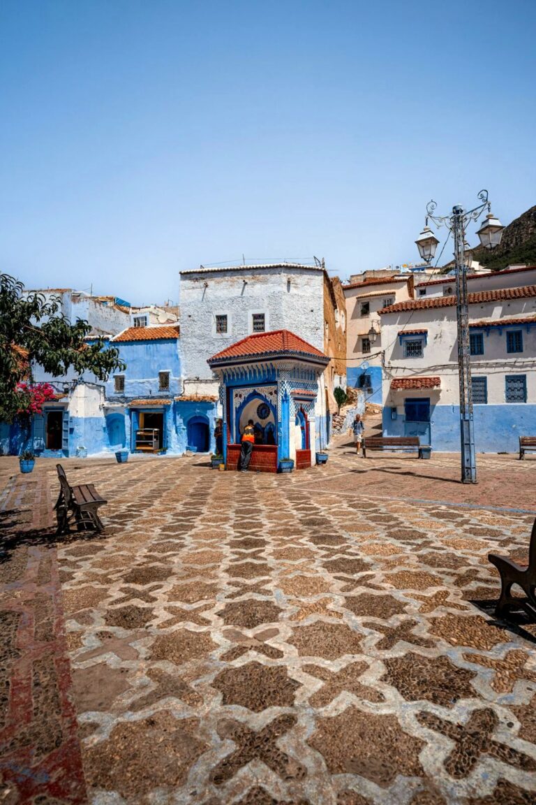 Blue streets of Chefchaouen, the blue city of Morocco
