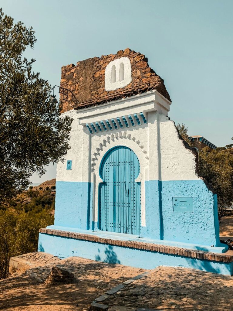 Blue streets of Chefchaouen, the blue city of Morocco