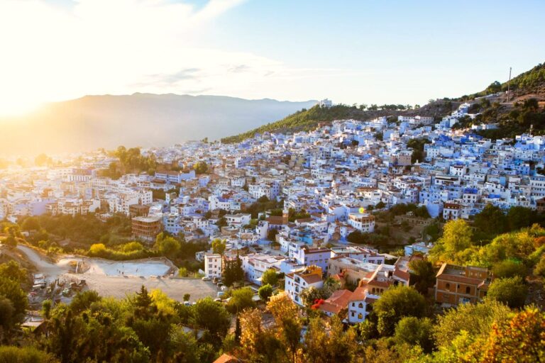 Blue streets of Chefchaouen, the blue city of Morocco