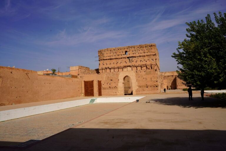 El Badi Palace ruins and courtyard pools, Marrakech
