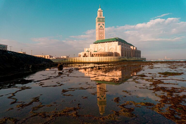 Hassan II Mosque on the Atlantic coast, Casablanca, Morocco