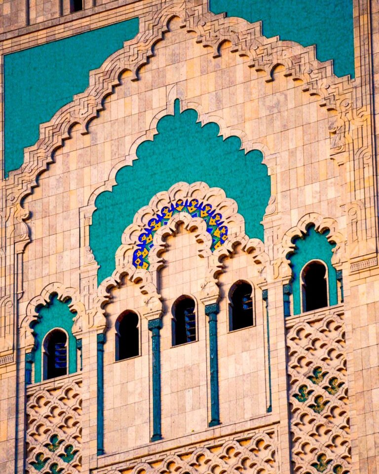 Hassan II Mosque on the Atlantic coast, Casablanca, Morocco
