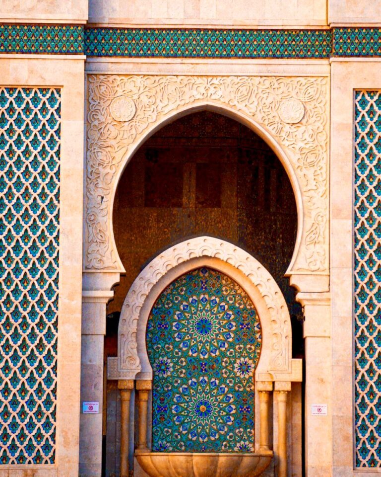 Hassan II Mosque on the Atlantic coast, Casablanca, Morocco