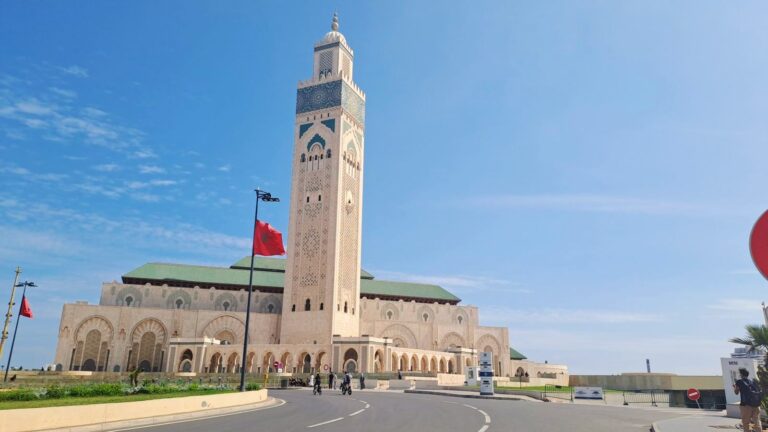 Hassan II Mosque on the Atlantic coast, Casablanca, Morocco