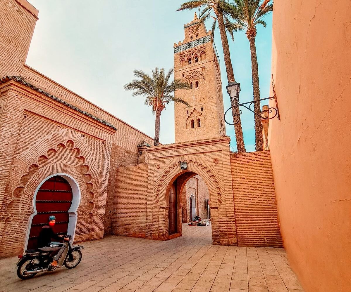 Koutoubia Mosque minaret, Marrakech, Morocco