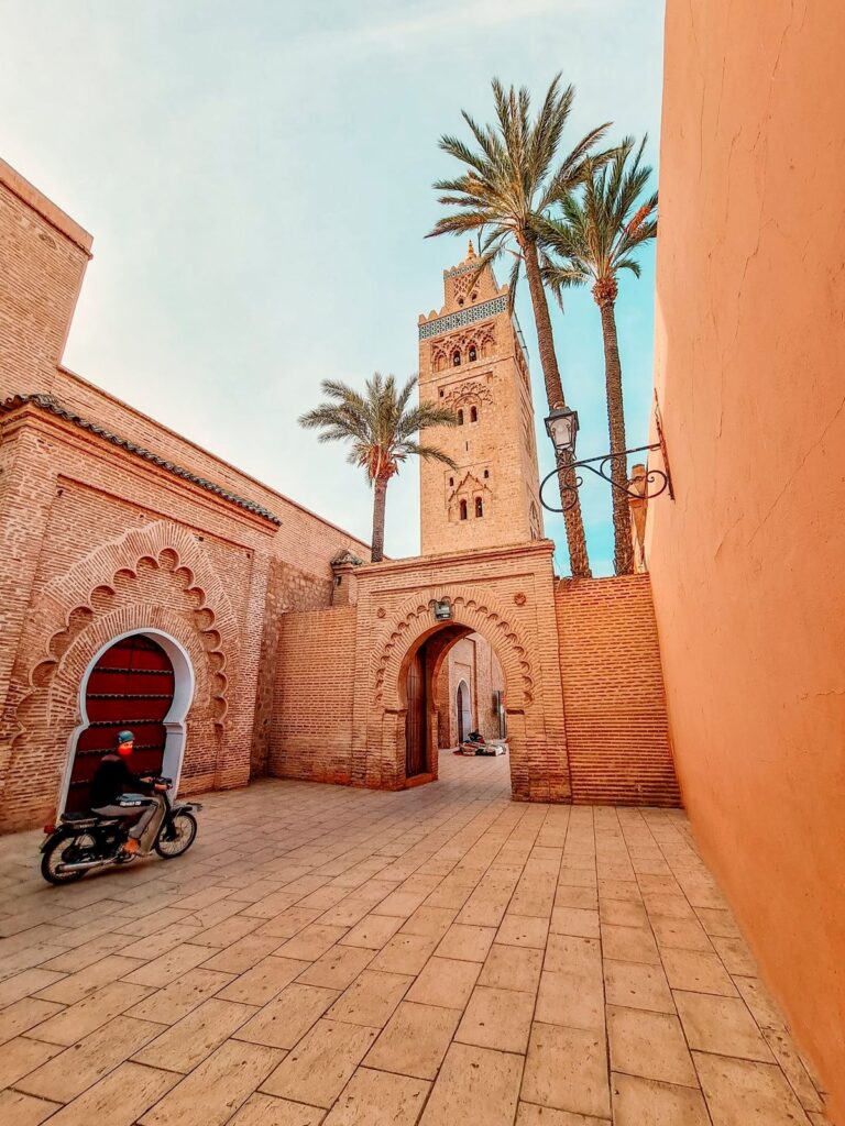 Koutoubia Mosque minaret, Marrakech, Morocco