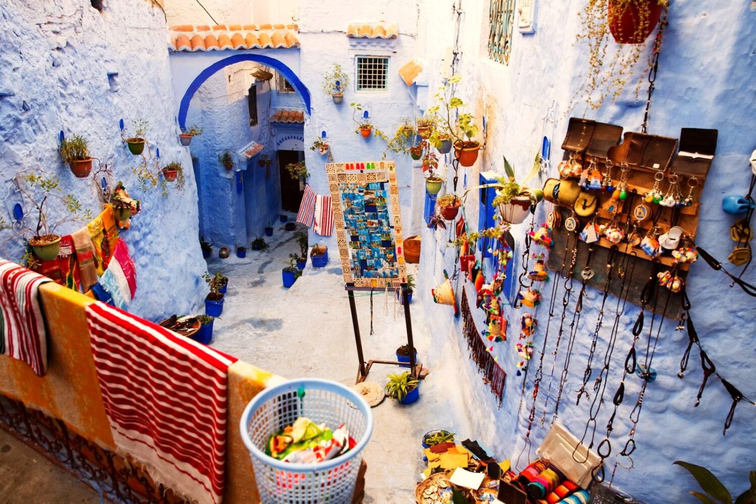Colourful Moroccan souk