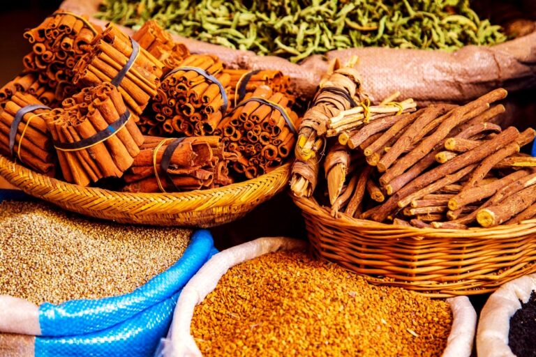 Colourful Moroccan souk