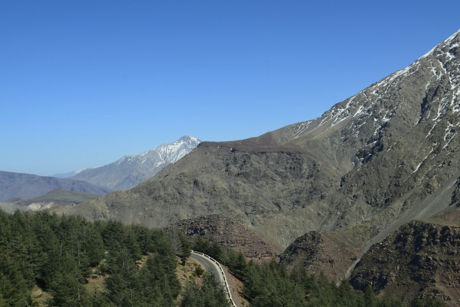 Green slopes of the Ourika Valley, Morocco