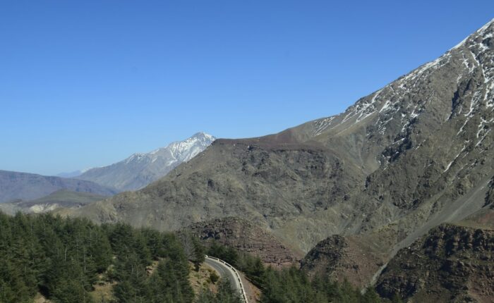 Green slopes of the Ourika Valley, Morocco
