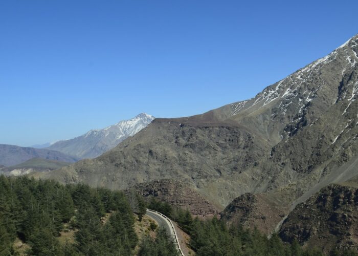 Green slopes of the Ourika Valley, Morocco