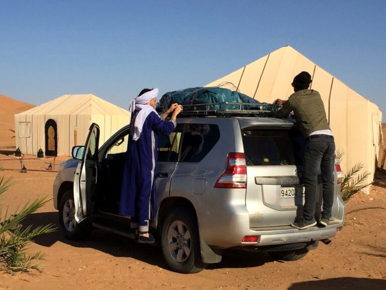 Private 4x4 vehicle on a Morocco desert tour