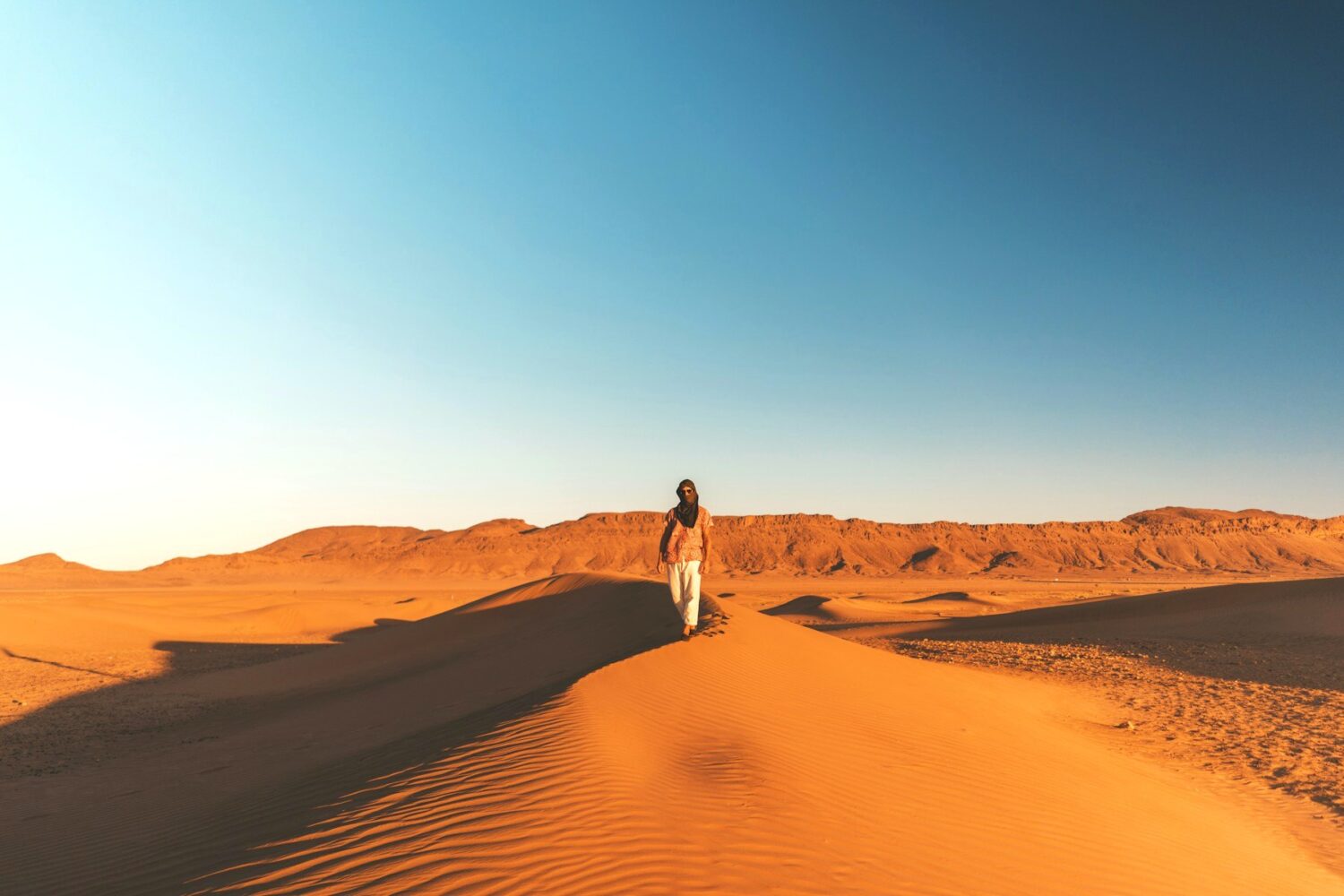 Desert dunes near Zagora, Morocco